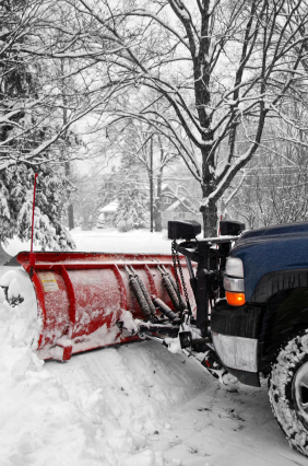 truck with snow plow